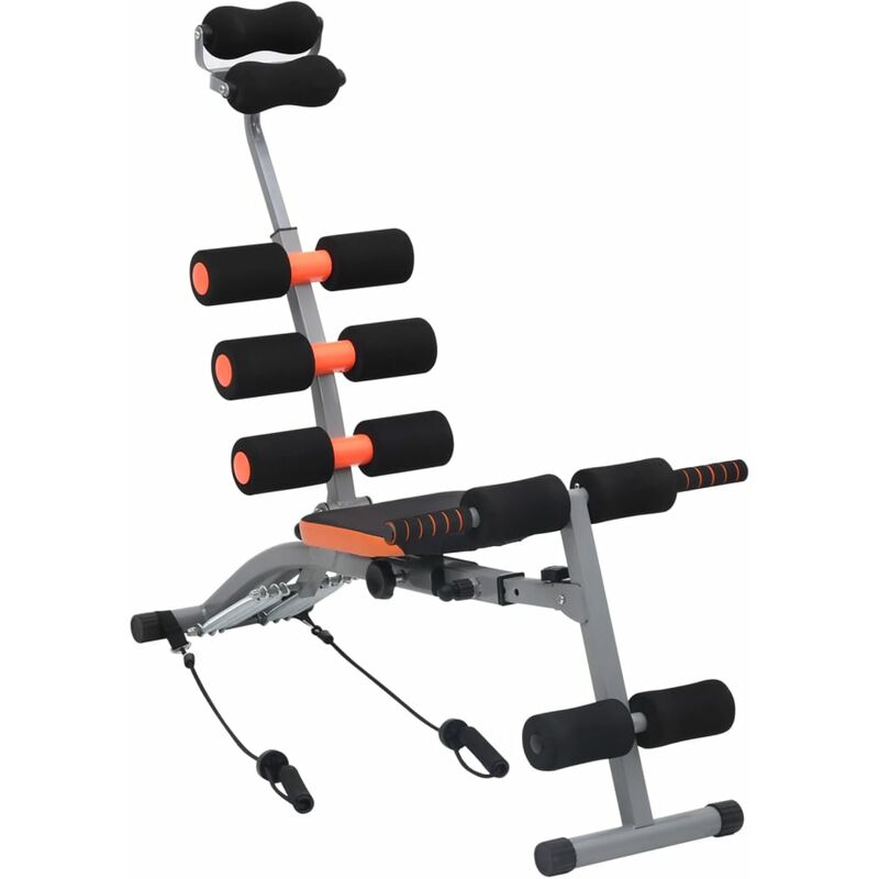 

Máquina de abdominales en forma de L con tiras elásticas