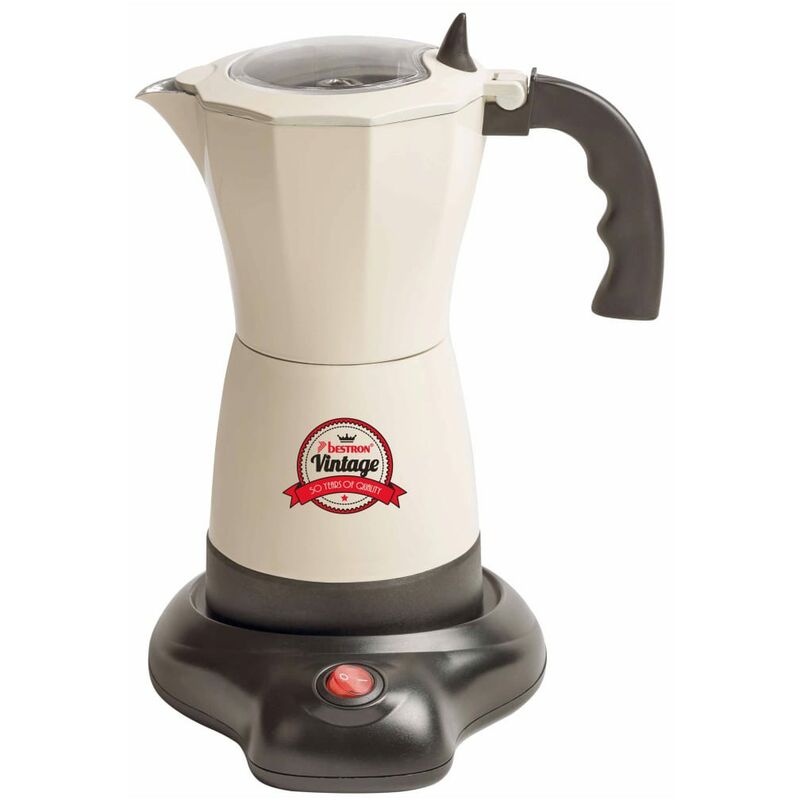 

Cafetera espresso AES500RE 6 tazas 480 W blanco roto - Blanco - Bestron