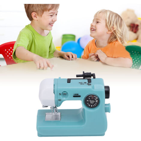 Máquina de coser en miniatura, azul cielo, cápsula de juguete realista para decoración de oficina y dormitorio [ABS 47 g 5,5 cm]
