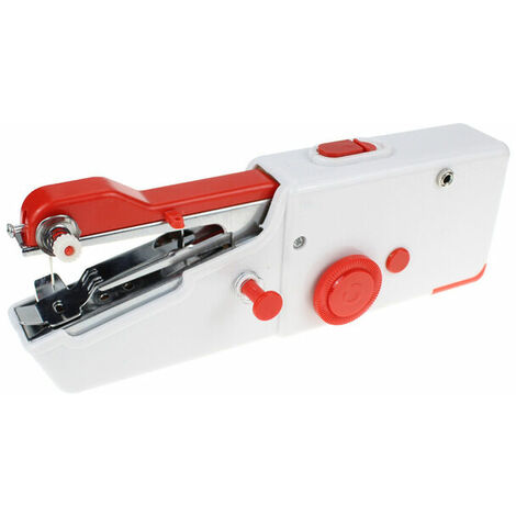 Máquina De Coser Portátil, Mini Máquina De Coser Eléctrica Portátil Para Adultos, Puntada Rápida Adecuada Para Ropa, Telas, Viajes En Casa Bricolaje