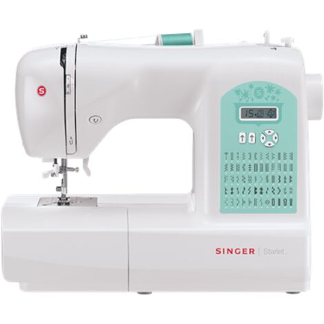 Máquina de coser Singer  STARLET 6660  Número de puntadas: 60  Número de ojales: 4  Blanca