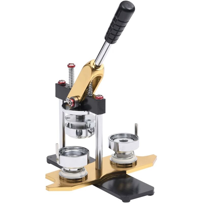 

Máquina de hacer insignias con 500 piezas de chapas 25 mm - Oro - Vidaxl