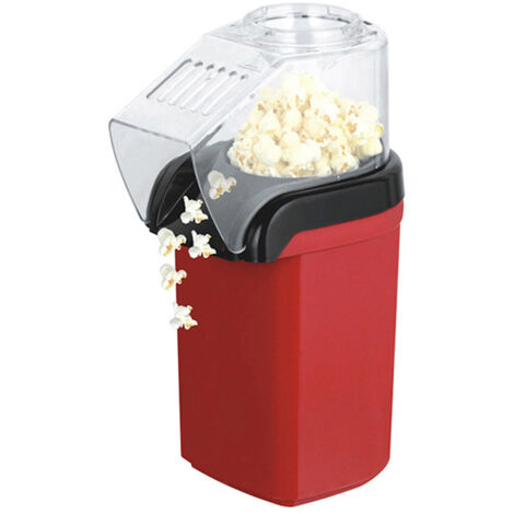 Máquina de palomitas de maíz doméstica con vaso medidor, fácil de usar, 1200 W, roja