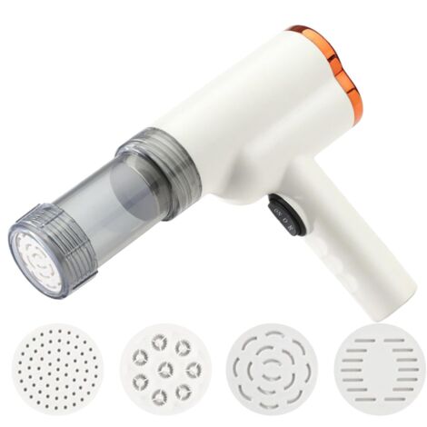 Máquina de pasta inalámbrica, amasadora compacta con 5 accesorios, material apto para uso alimentario, herramienta portátil para hacer pasta casera, pizzas y verduras.