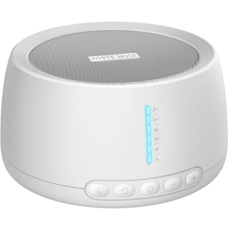 Máquina de ruido blanco con 30 sonidos relajantes – 36 niveles de volumen – Función de memoria – Temporizador de 30/60 minutos – Portátil para el hogar y los viajes