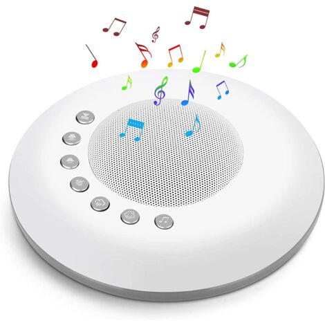 Máquina de ruido blanco para dormir, dispositivo inteligente, 28 sonidos relajantes sin repetición, 30 niveles de volumen, 3 funciones de temporizador, conector de audio, recargable