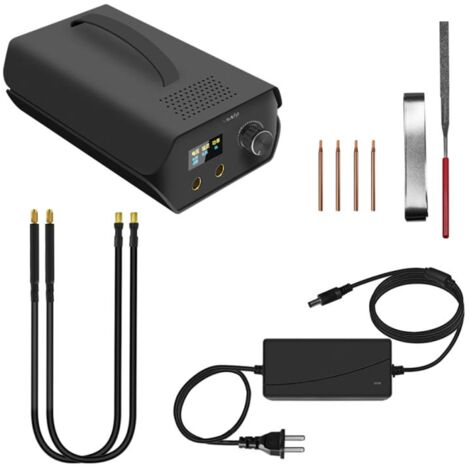 Máquina de soldadura por puntos con pantalla LCD – 120 niveles ajustables – Batería de litio – Soldadura DIY para níquel de 0,2-0,3 mm y acero inoxidable de 0,4 mm