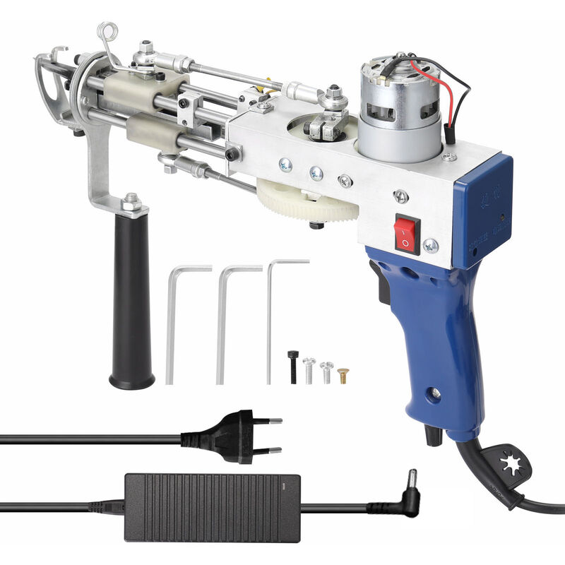 

Maquina de tejer de mechones de alfombras electrica Dispositivo de flocado profesional Herramienta de bordado industrial Equipo de tejer de pila de
