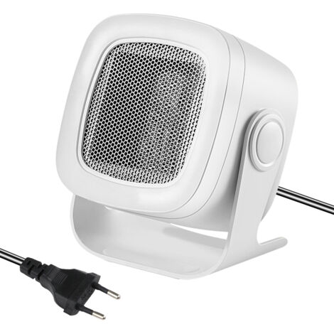 Máquina eléctrica de aire caliente de 400-800 W con calentador cerámico PTC, suministro de aire de amplio ángulo de 90°, soplador de aire caliente circulante para invierno.