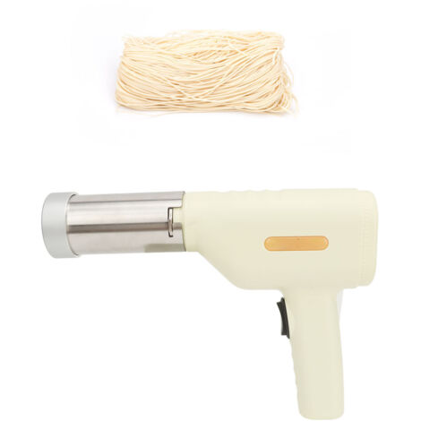 Máquina eléctrica portátil para hacer pasta  Inalámbrica  Automática  5 formas  Acero inoxidable 304  29 cm  Batería de litio de 3000 mAh