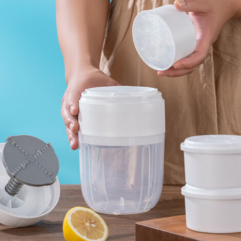 Máquina manual para hacer cubitos de hielo con cuchilla gruesa de acero inoxidable para helados y granizados: una máquina portátil y versátil para el hogar, restaurantes y para llevar.