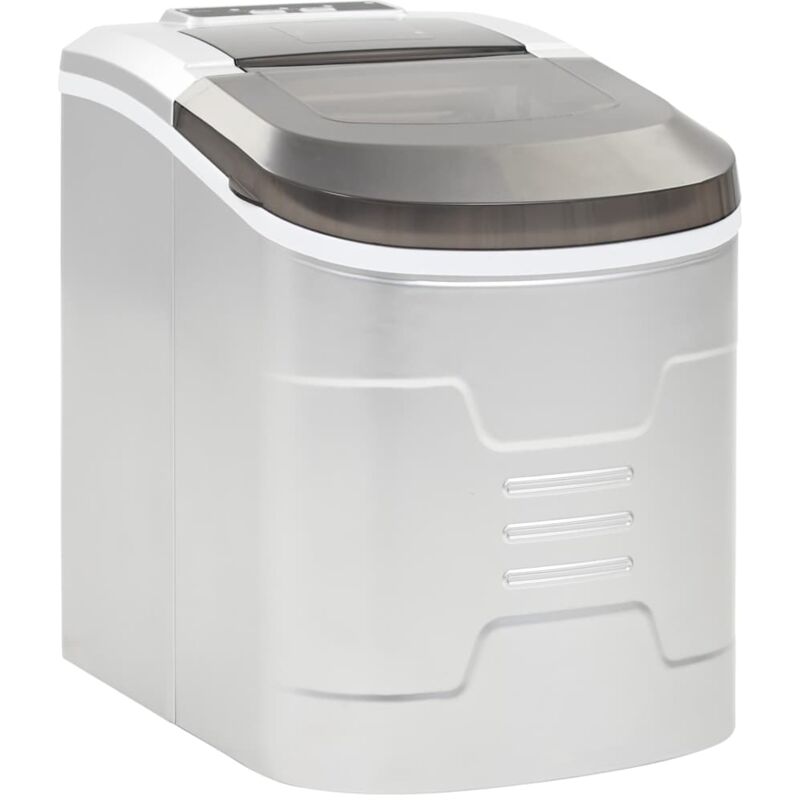

vidaXL Máquina para hacer cubitos de hielo 2,4 L 15 kg / 24 h plateado - Plateado
