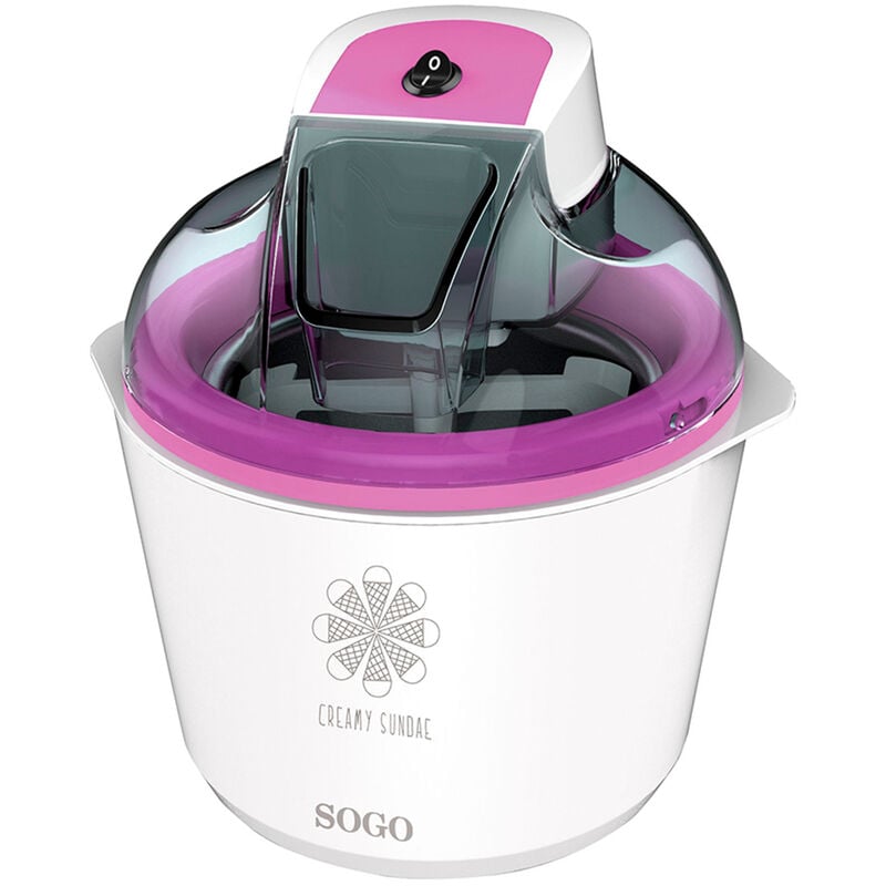 

Máquina para hacer Helados 12W, Capacidad Heladera 1,5L, Tazón Aislante Aluminio