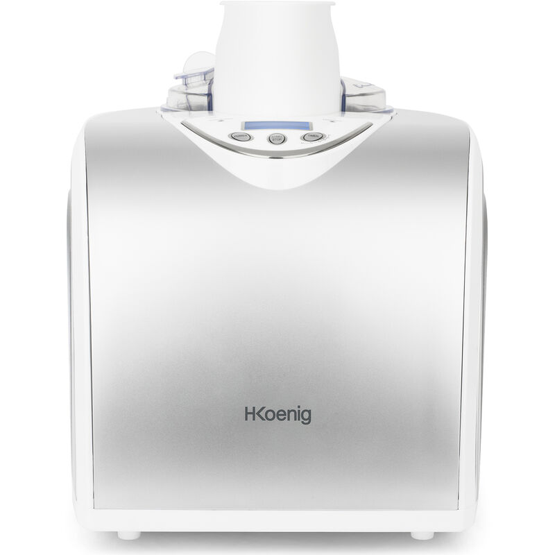 HF180 Máquina Para Hacer Helados Caseros y Sorbetes Profesionales, Heladera Con Compresor, 135 w, 1 Litro, Preparación 30 Mins, Pantalla lcd,