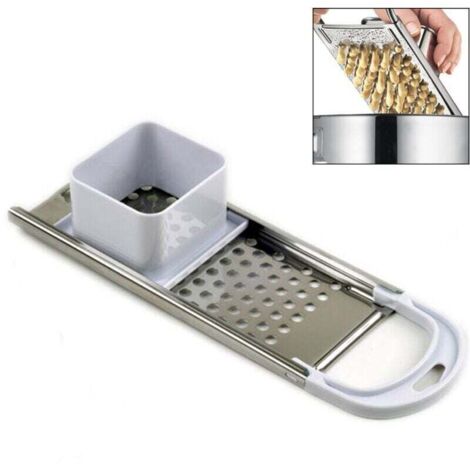 Máquina para hacer spaetzle de acero inoxidable, herramienta para cocinar pasta con empujador de seguridad y mango cómodo