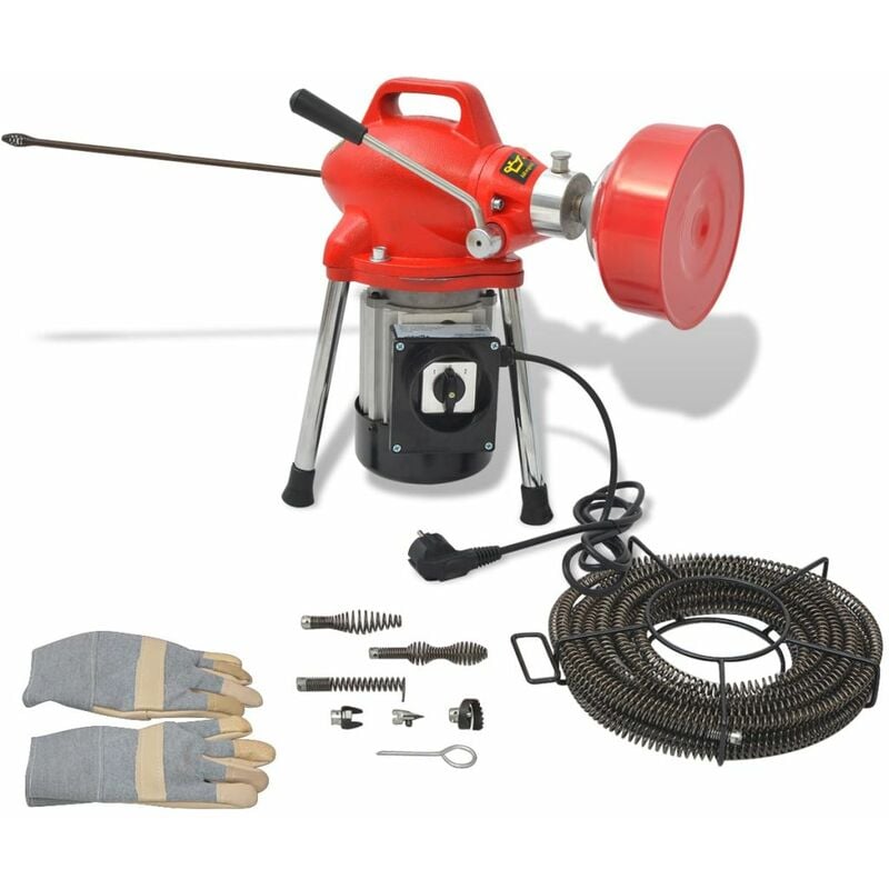 

Maquina para limpieza de tuberias 250 W 12,5mx16mm 4,5mx9,5mm