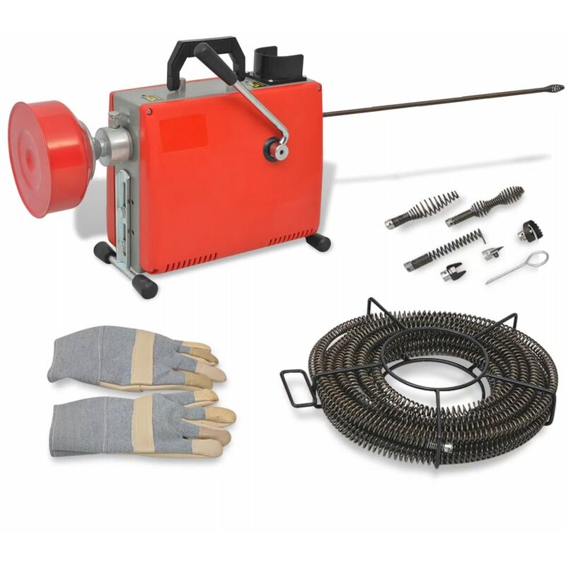 

Maquina para limpieza de tuberias 250 W 15mx16mm 4,5mx9,5mm