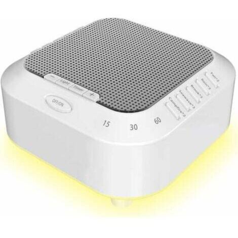 Máquina portátil de ruido blanco para adultos y niños con 28 sonidos relajantes y luces nocturnas con temporizador, ventilador, sonidos del océano, arroyos y lluvia, y ayuda para dormir.