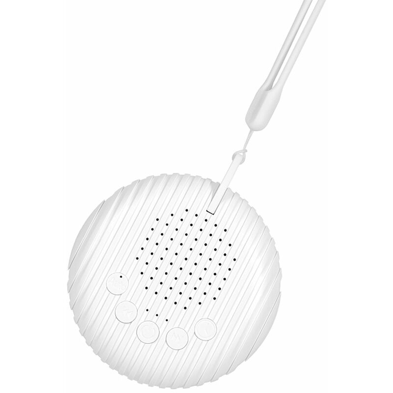 

Maquina portatil para dormir para bebes Maquina de sonido con ruido blanco 10 sonidos relajantes 15/30/60 min Temporizador Volumen ajustable Bateria