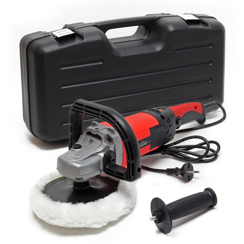

Pulidora Lijadora 1500W, 6 velocidades hasta 3000rpm, set de lijadora rotativa