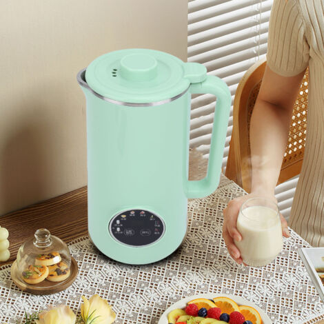 [Máquinas automáticas para preparar leche vegetal] Máquina multifuncional de acero inoxidable de 800 ml con 10 cuchillas, iluminación LED y aislamiento térmico.