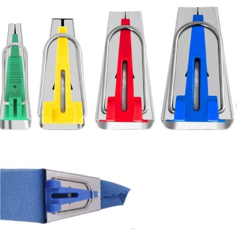 Máquinas para hacer cintas al bies, cintas de tela para coser al bies, herramienta para hacer cintas al bies, herramienta para hacer cintas, herramienta para hacer acolchados, para hacer anchos de 6 m