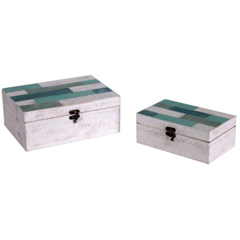 Mar rectangular 1-2 caja de madera 26x18h10,5 cm
