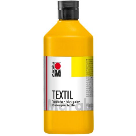 Marabu 17160075073 – Colore per Tessuti, 500 ml, Colore Nero (Etichetta in Lingua Italiana Non Garantita)