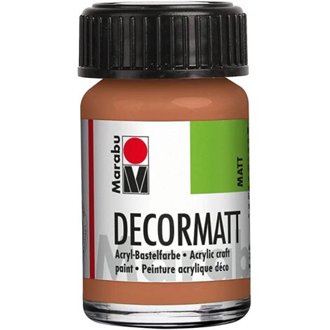 MARABU - COLORE ACRILICO DECORMATT PERMETALLO/PIETRA/LEGNO/CARTA 15ML - COLORE RAME METALLIZZATO 787