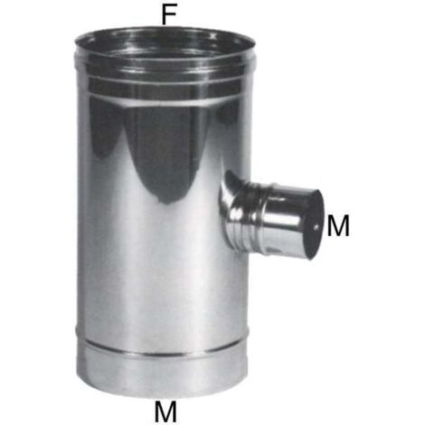 Maral Gomito T Inox 10 Laterale 8 M
