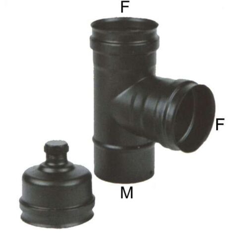 Maral Gomito T Inox 8 Mff Tappo Nero Pellet 300