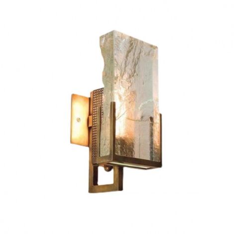 Maramo - Lampada da parete 300x150 mm, 1xE14, Marrone