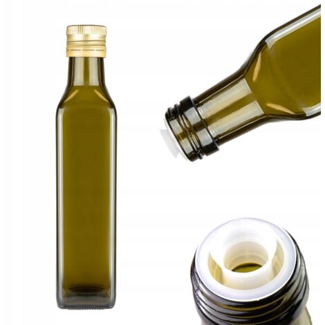 MARASCA bottiglia da 250 ml con dosatore per olio d'oliva