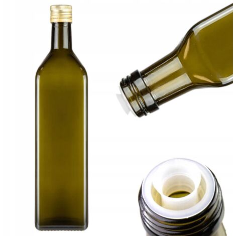 MARASCA OLIVE bottiglia da 1L per olio d'oliva con DISPENSER