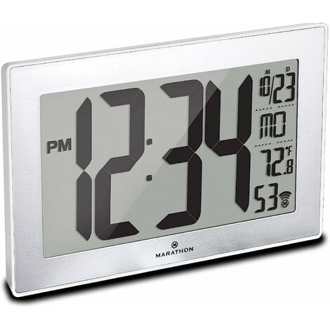 Klein Digital Bettseitig LED Alarm Uhren Zeit Temperatur Uhr Deckor Neu 