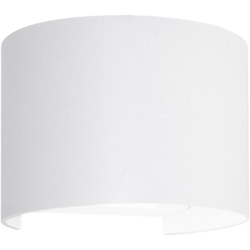 Image of Applique led da parete a doppio fascio mod. Marbella round colore bianco