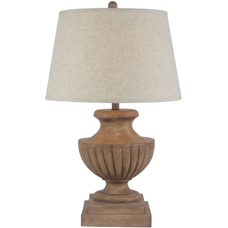 Image of Marbelle Table Lamp with Edged Linen&hellip;