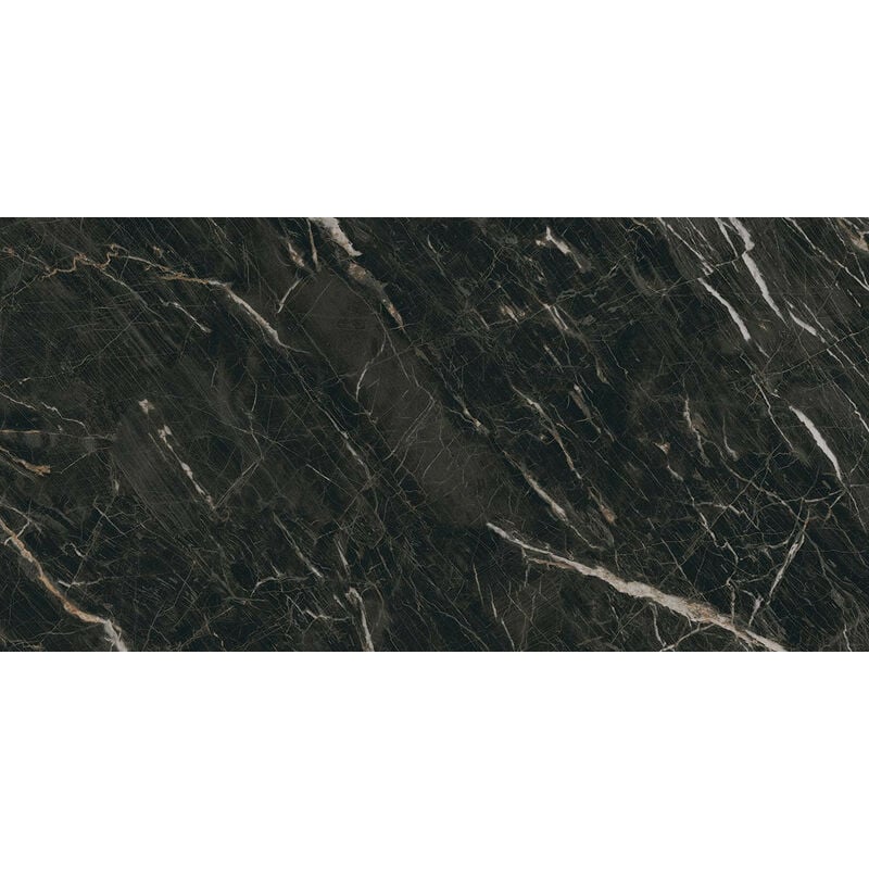 Carrelage sol / mur effet marbre gris anthracite mate 60x120 cm marblelous Wailea r
