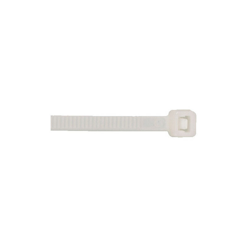 Ribiland - Colliers autobloquants blancs, 3,6 x 200 mm, 100 pcs - taille: - couleur: