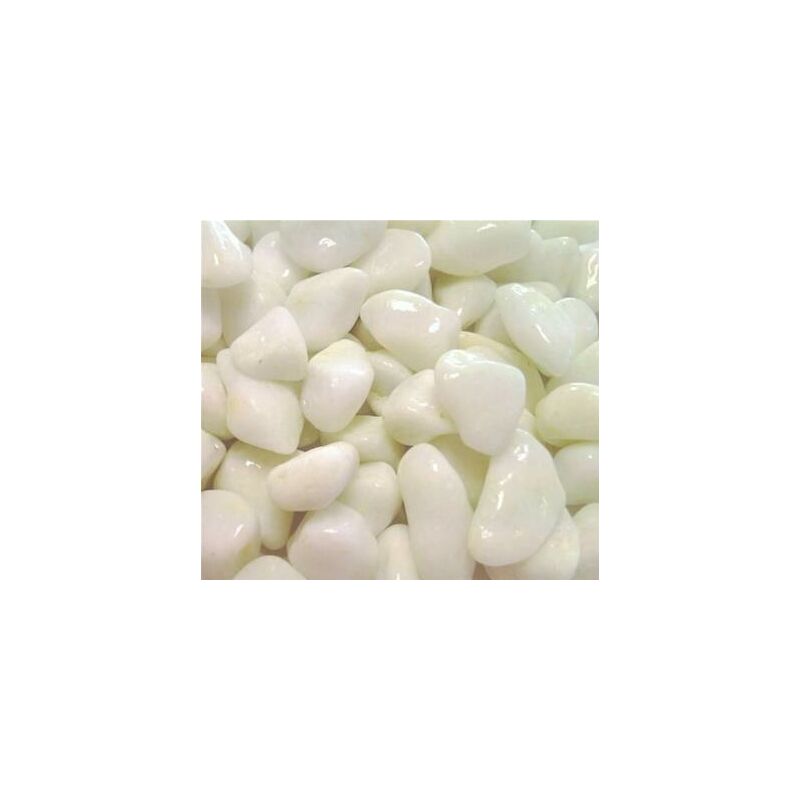 Scmc - Marbre roulé blanc pur 20/30 150 Kg