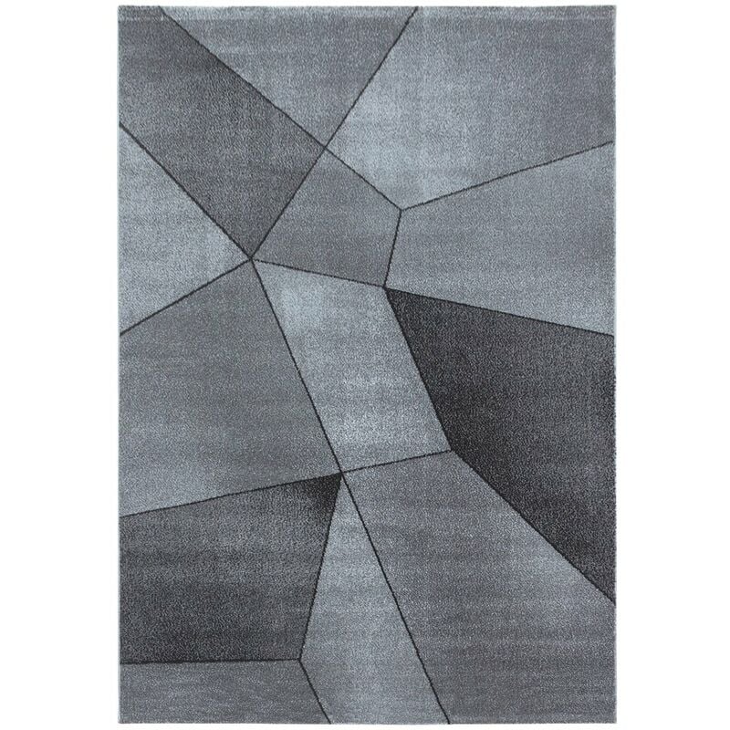 Beta - marbre - Tapis effet marbre (Gris - 160x230cm)