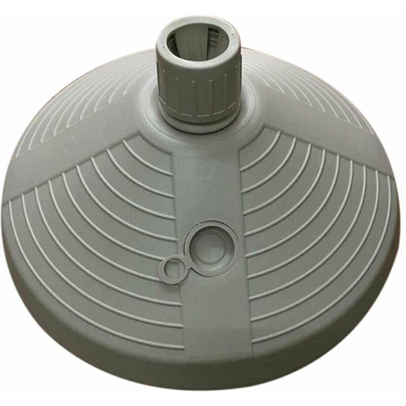 Base Parasol Rond 38x38x14 cm 10L Blanc Jardin, Piscine, Terrasse 10502 - Marbueno
