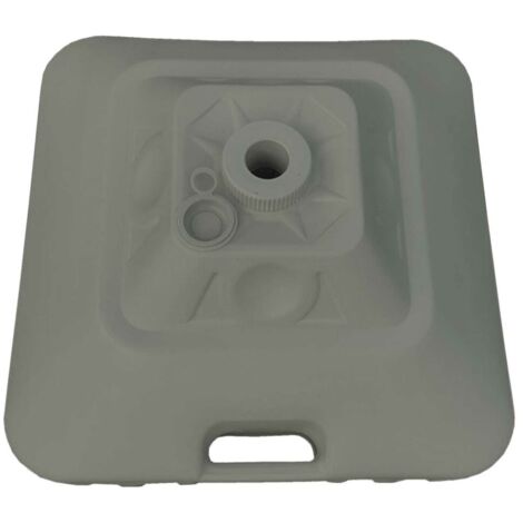 Marbueno Base per Ombrellone Quadrata Bianca 30L Stabile