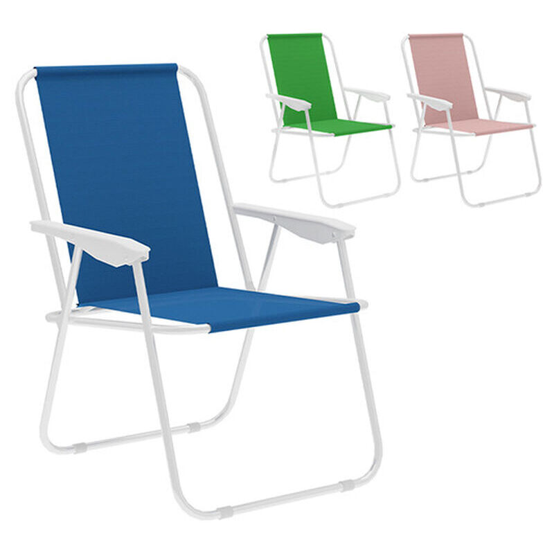 Marbueno Chaise Pliante Acier Assortie Plage et Piscine 59X51X75 cm 10169