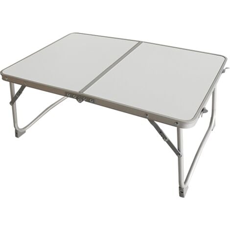 Mesa de camping plegable de aluminio Outsunny 116x60x45 cm natural