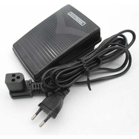 Marca - 979314-031 Pedal de control de pie de 220 V con cable compatible con/reemplazo para máquina de coser doméstica Singer H613-LARGEIGHT