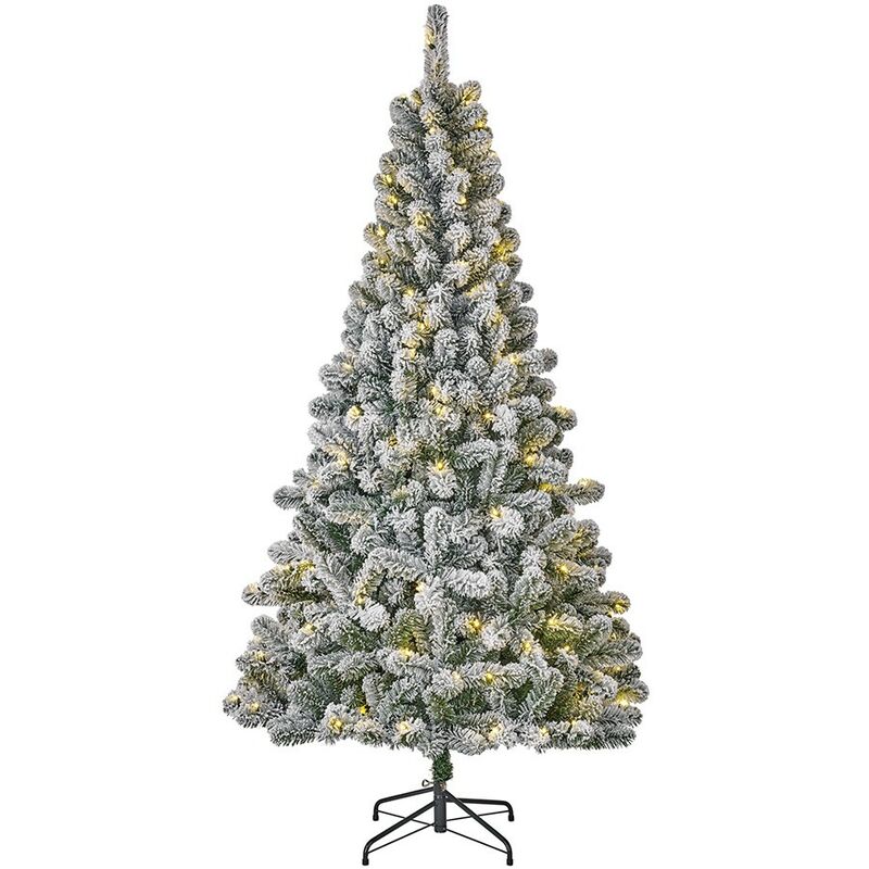 

Arbol De Navidad Con 120Leds Efecto Nevado 398 Ramas 185Cm