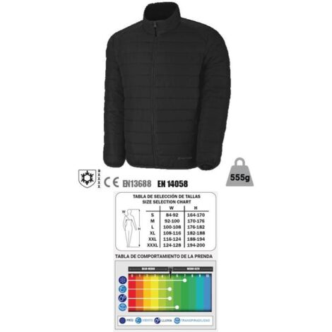 marca finstock ropa abrigo chaqueta plumas negra s 288ctpns