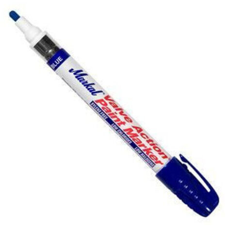 MARCADOR AZUL DE PINTURA LÍQUIDA INDELEBLE MARKAL