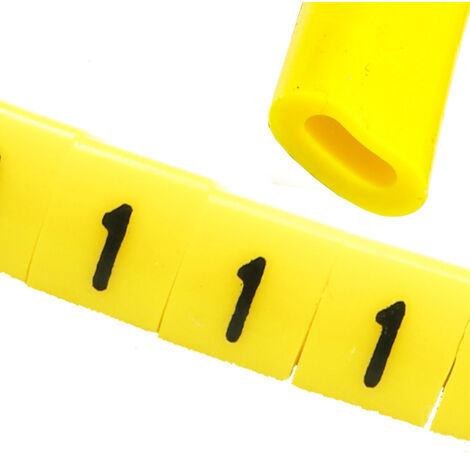 Marcador de cables OZ-0 1 amarillo 100 uds.